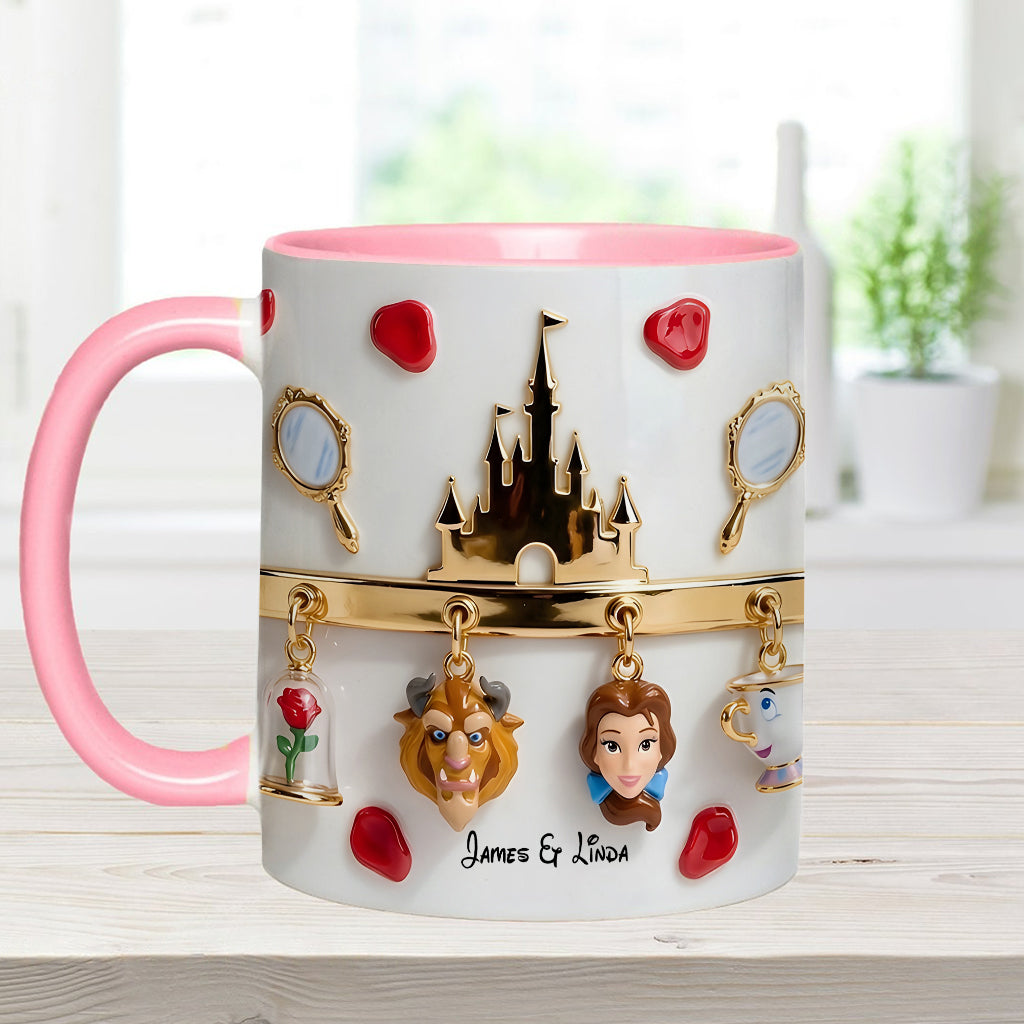 DSNY Love Story - Personalized Accent Mug - Gift For Couple, Christmas, Valentine HH01