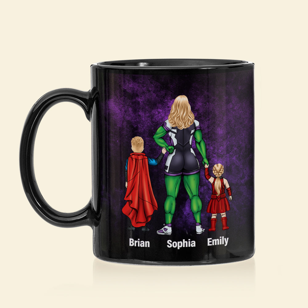 Stronger Mom 05HUDT190423TM Personalized Black Mug