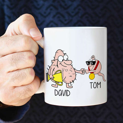 Thanks For Being My Dad, Personalized Coffee Mug, Funny Gift For Dad