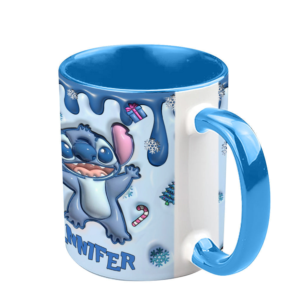 Ohana Means Family - Personalized 3D Effect Accent Mug - Gift For Sti Fans NL122