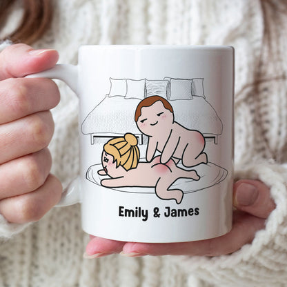 Spank Me Like You Mean It - Personalized Couple Mug - Gift For Couple