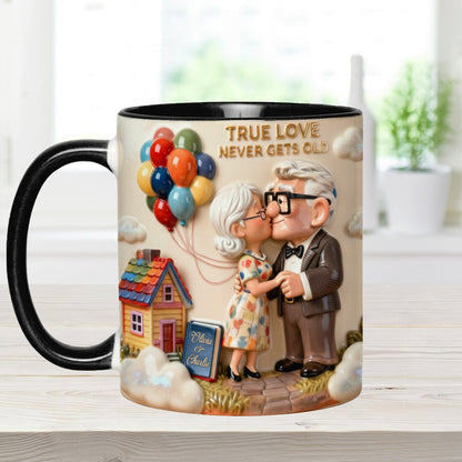 DSNY True Love Never Gets Old - Personalized Accent Mug - Gift For Couple, Fan Movies HH01