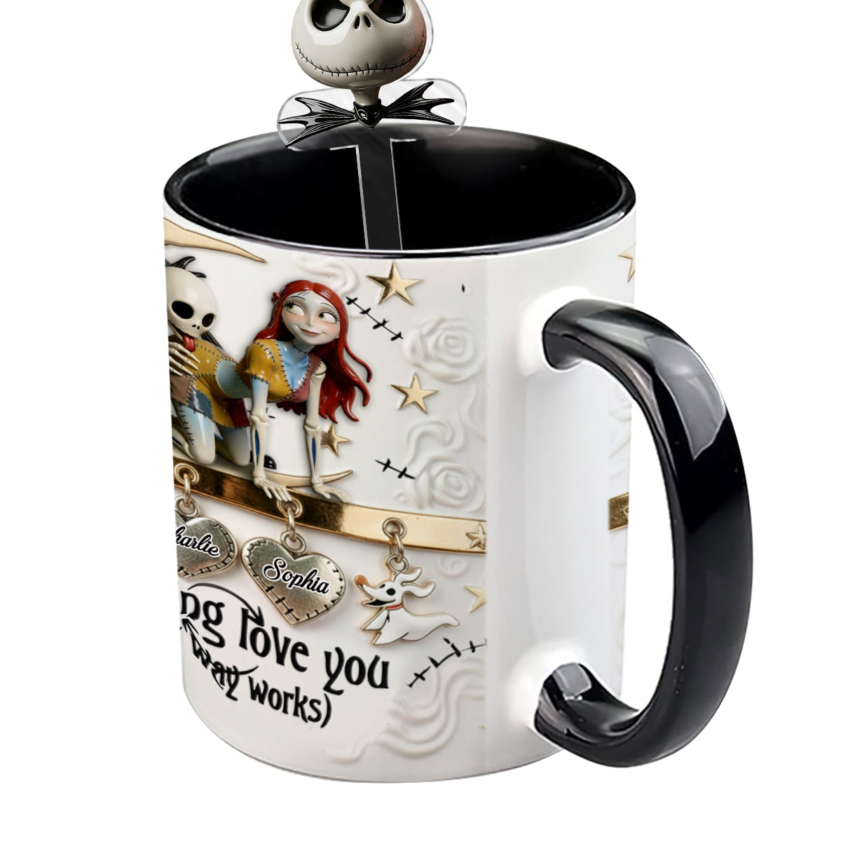 Spooky I F*cking Love You - Personalized Accent Mug - Gift For Couple, Fan Movies, Christmas, Valentine HH01