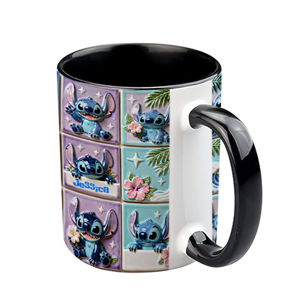 Sti Ohana Mans Family - Personalized Accent Mug - Christmas Gift For Movie Fans NL122
