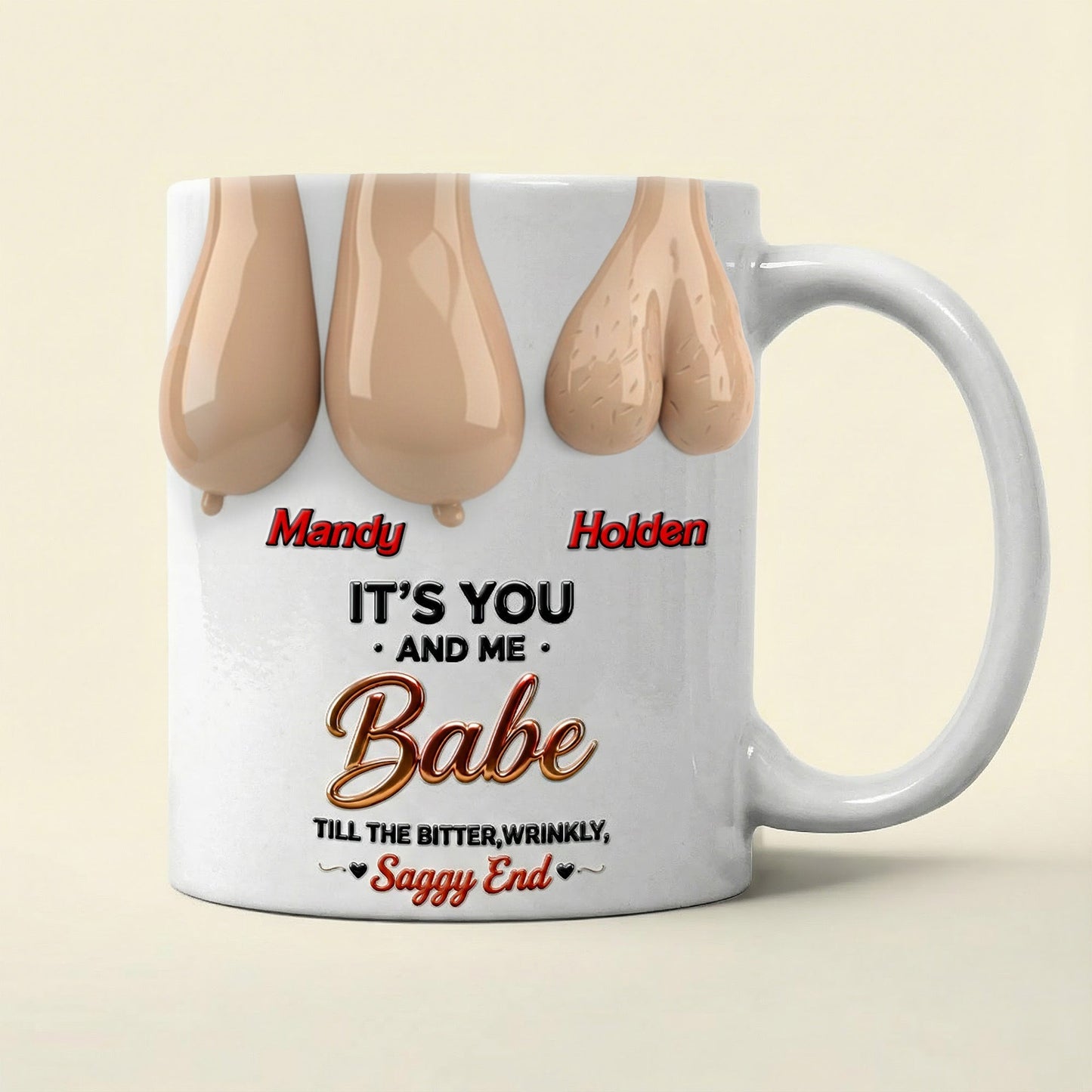 It's You And Me Babe - Personalized Ceramic Mug - Gift For Funny Couples NL122