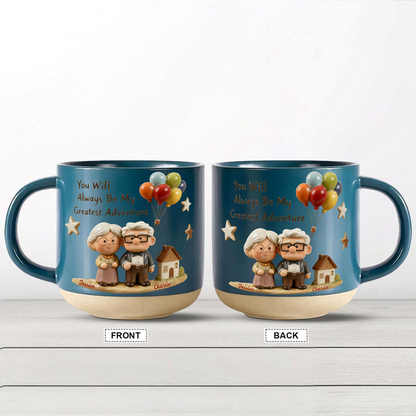 DSNY You Will Always Be My Greatest Adventure - Personalized Pottery Mug - Gift For Couples, Movie Fans NL122