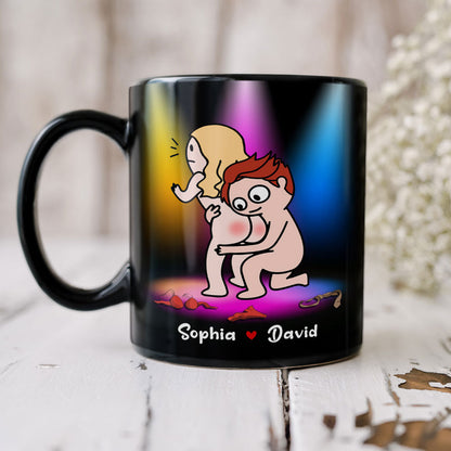 I Adore You And Love Every Part Of You Especially Your Butt - Personalized Couple Mug - Gift For Couple