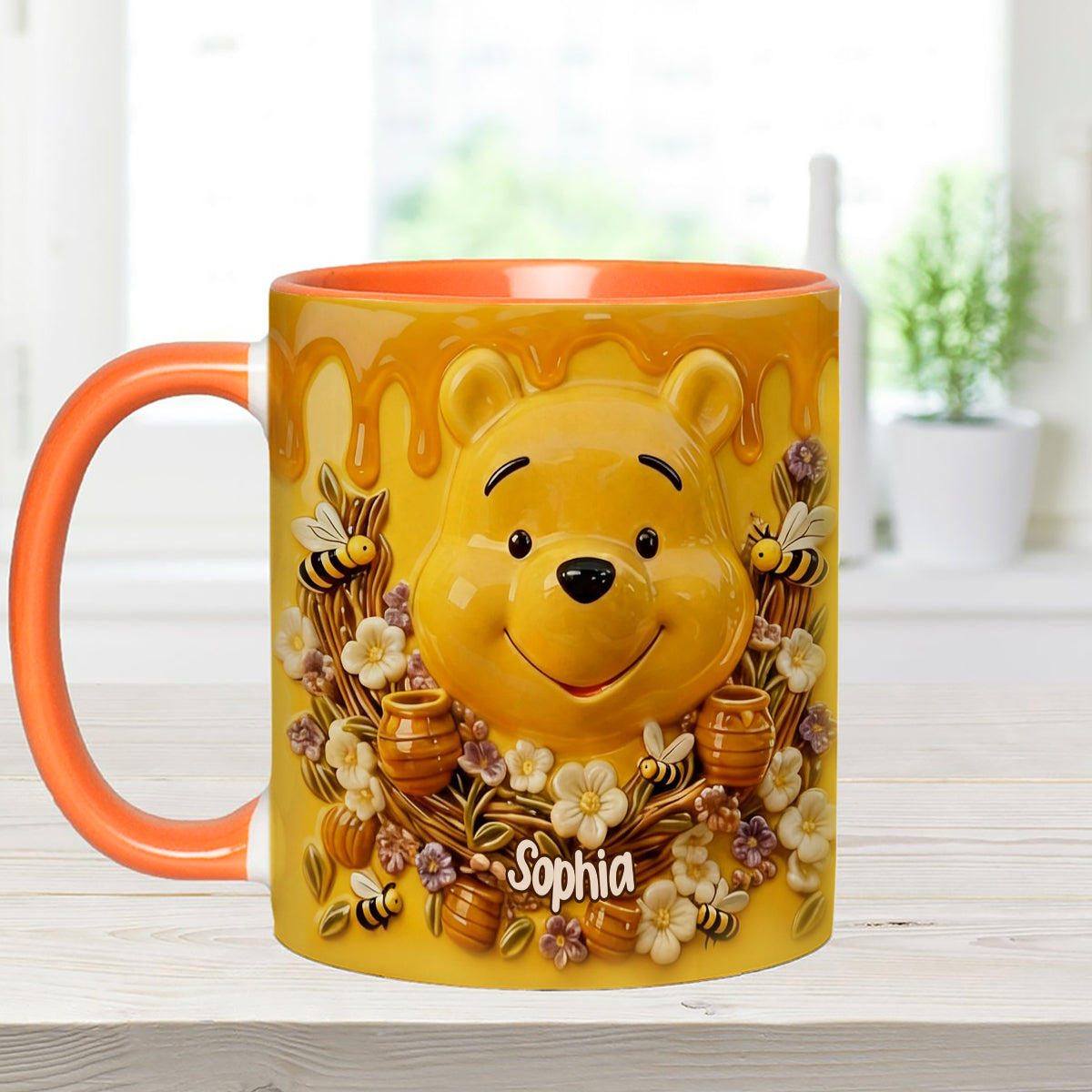 DSNY Honey Bear Celebrate Our 100 Years Of Friendship - Personalized Accent Mug - Gift For Movie Fans NL122