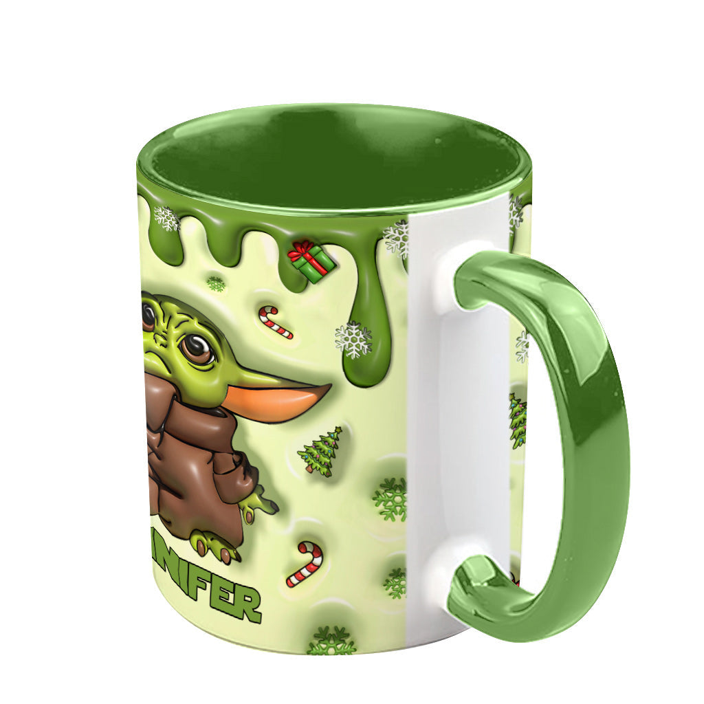 Glaxy Star The Child Too Cute I Am - Personalized The Force Accent Mug NL122