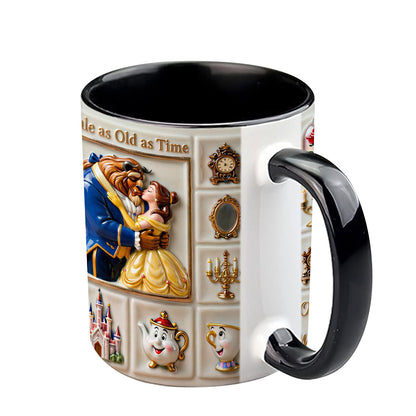 DSNY Tale As Old As Time - Personalized Accent Mug - Gift For Couples, Movie Fans NL122