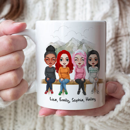 We'll Always Be Friends Because You Match My Level Of Crazy - Personalized Friends Mug