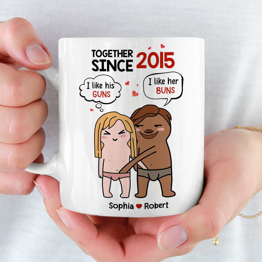 Together Since, Couple Gift, Personalized Mug, Naughty Couple Coffee Mug