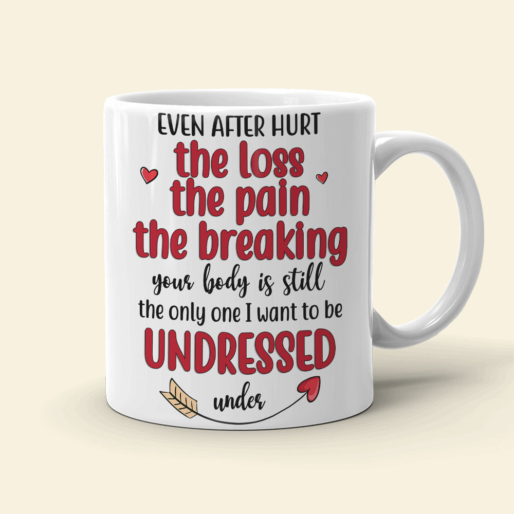 Your Body Is Still The Only One I Want To Be Undressed Under Personalized Mug, Couple Gift