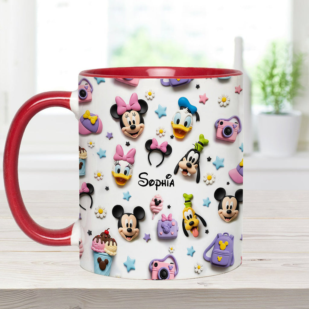 MkMo Magic Mouse Merry Christmas To All - Personalized Accent Mug - Christmas Gift NA94