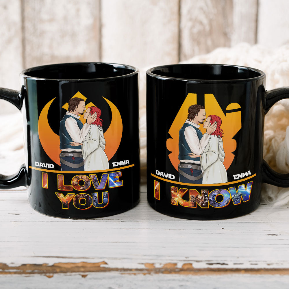 I Love You, Gift For Couple, Personalized Mug, Couple Kissing Mug, Couple Gift 06HUTI270423TM