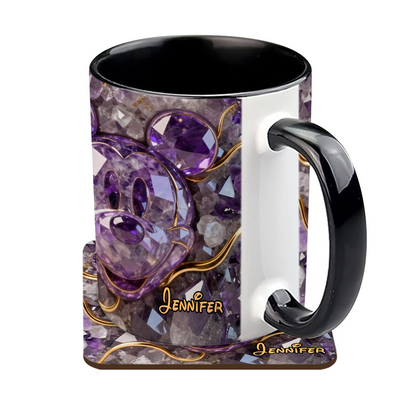MkMo Magic Mouse Purple Crystal - Personalized Accent Mug - Gift For Movie Fans NL122