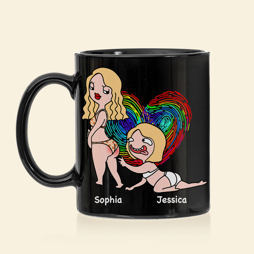 I Just Want To Touch Your Butt- Gift For Couple- Personalized Coffee Mug- Funny Couple
