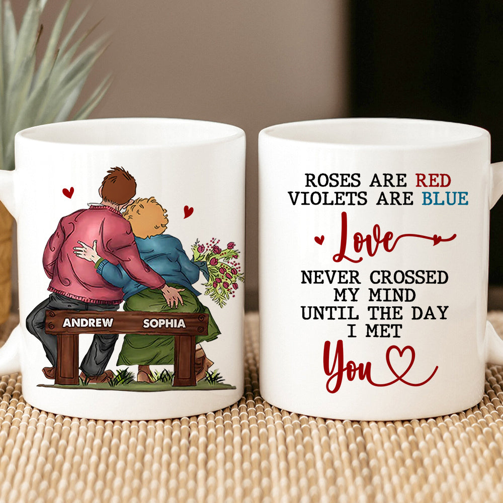 Personalized Gifts For Couple Coffee Mug Rose Are Red Violets Are Blue 06DTDT010324