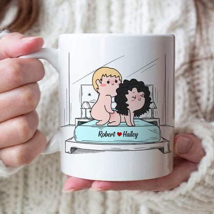 Babe You Give Me A Boner Not A Penis Boner A Heart Boner funny couple mug