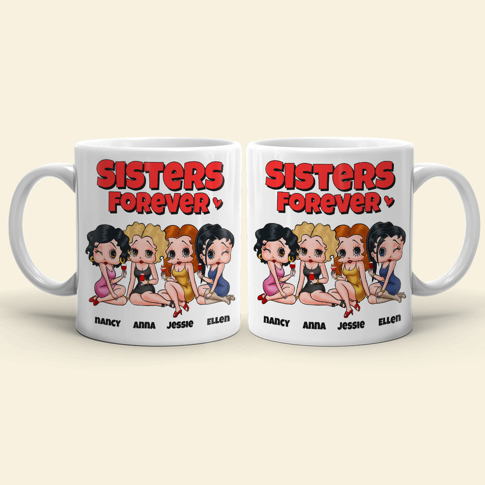 Sisters Forever Personalized Besties Coffee Mug 05NADT260723HH