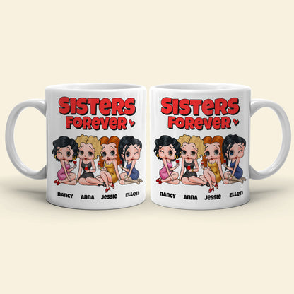 Sisters Forever Personalized Besties Coffee Mug 05NADT260723HH