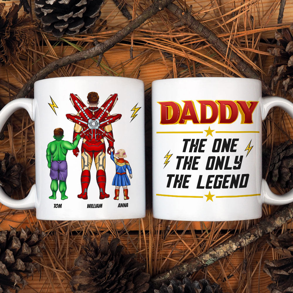 Personalized Gifts For Father Coffee Mug Daddy, The One, The Only, The Legend 06OHTI140324PA