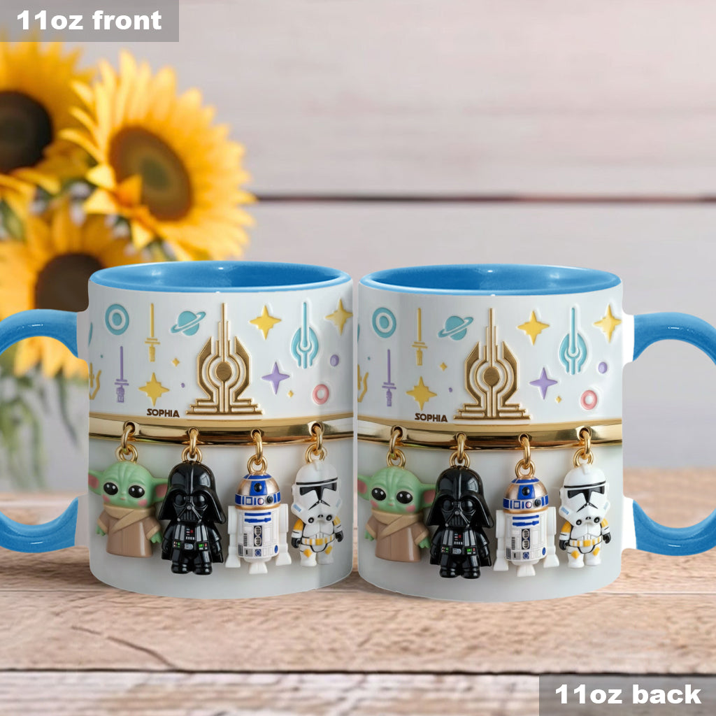 Stwa Galaxy Star Characters - Personalized Accent Mug - Gift For Movie Fans NL122