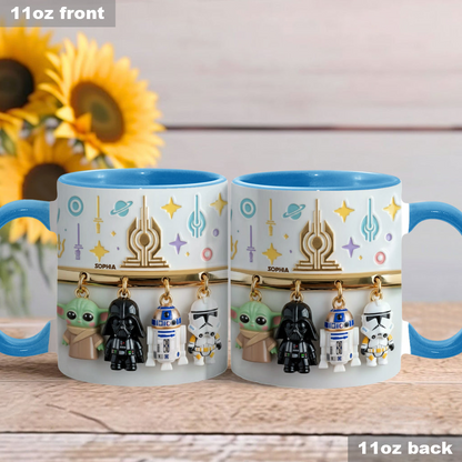 Stwa Galaxy Star Characters - Personalized Accent Mug - Gift For Movie Fans NL122