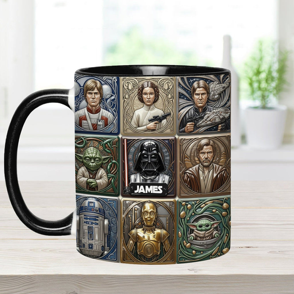 Stwa May The Force Be With You - Personalized Accent Mug - Gift For Movie Fans NL122
