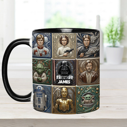 Stwa May The Force Be With You - Personalized Accent Mug - Gift For Movie Fans NL122