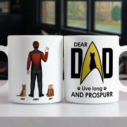 Dear Dad Live Long And Prospurr 06HTTI170523HH Personalized Mug