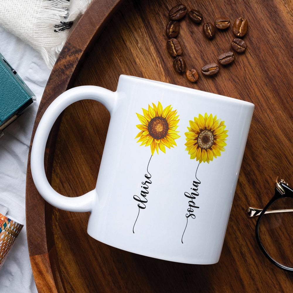 Friends Were Flowers I'd Pick You, Friend With Flower White Mug
