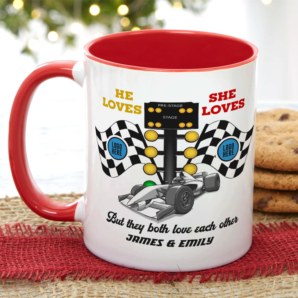 But They Both Love Each Other, Couple Gift, Personalized Mug, Racing Couple Mug 03HUTI091023 021123