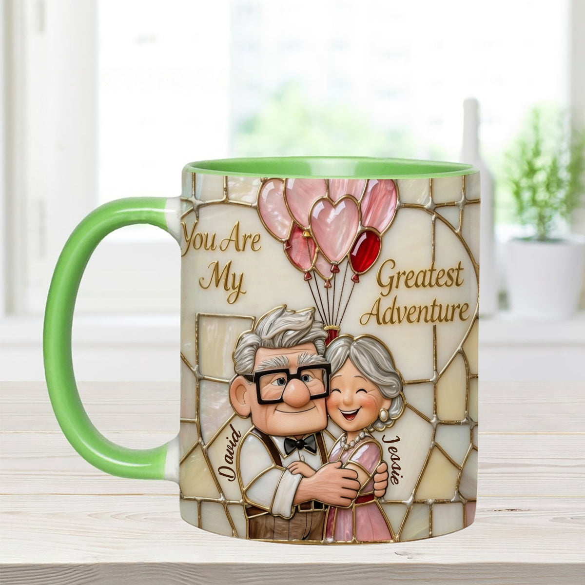 DSNY You Are My Greatest Adventure - Personalized Accent Mug - Gift For Couple, Fan Movies, Christmas, Valentine HH01