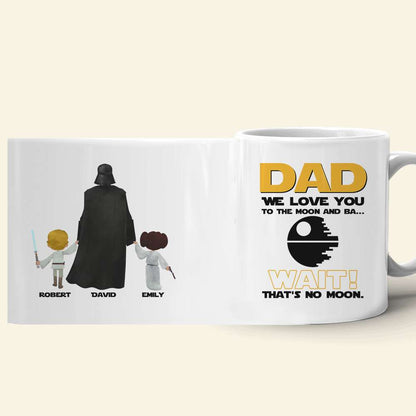 Dad We Love You To The Moon And Ba.. 01hudt020623 Personalized Coffee Mug