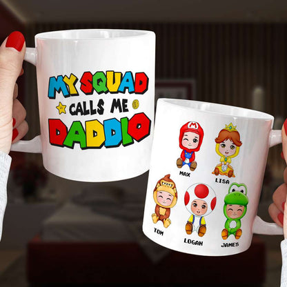 Dad Little Squad 04huti300523hh Personalized Coffee Mug