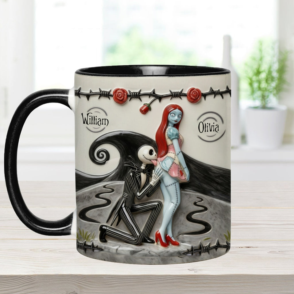 I Licked It So It's Mine - Personalized Accent Mug - Gift For Couple, Christmas, Valentine HH01
