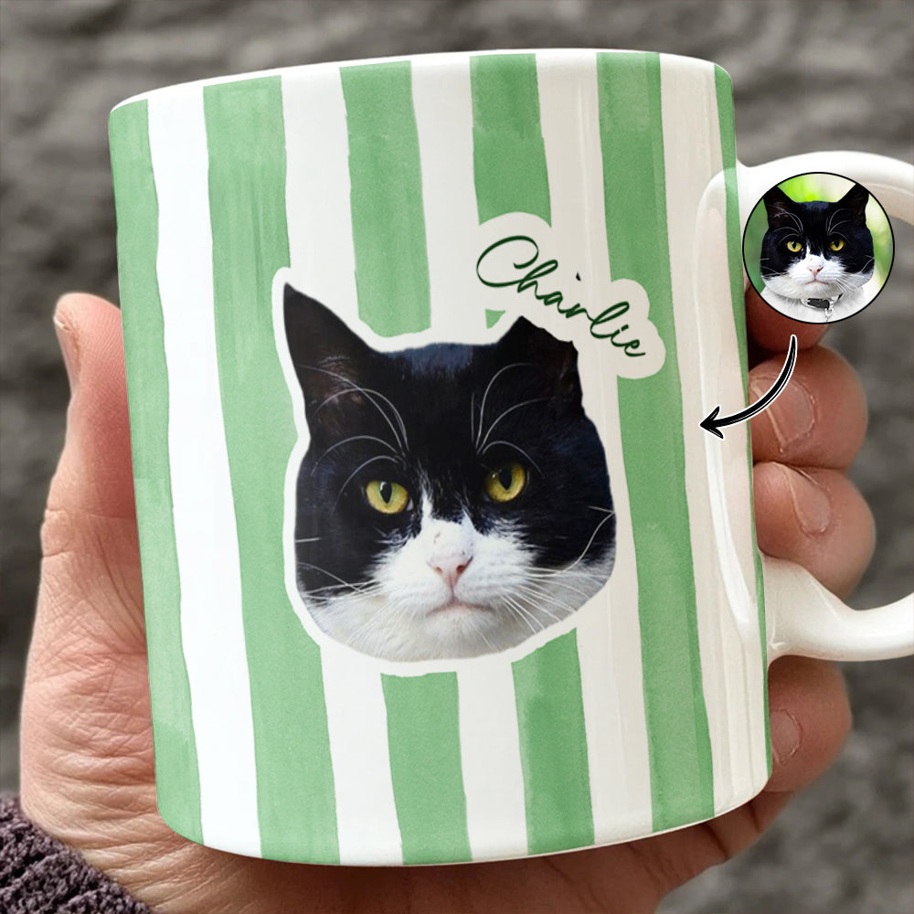 Custom Cat Photo Personalized Print Full Mug For Cat Lovers LM32 895761