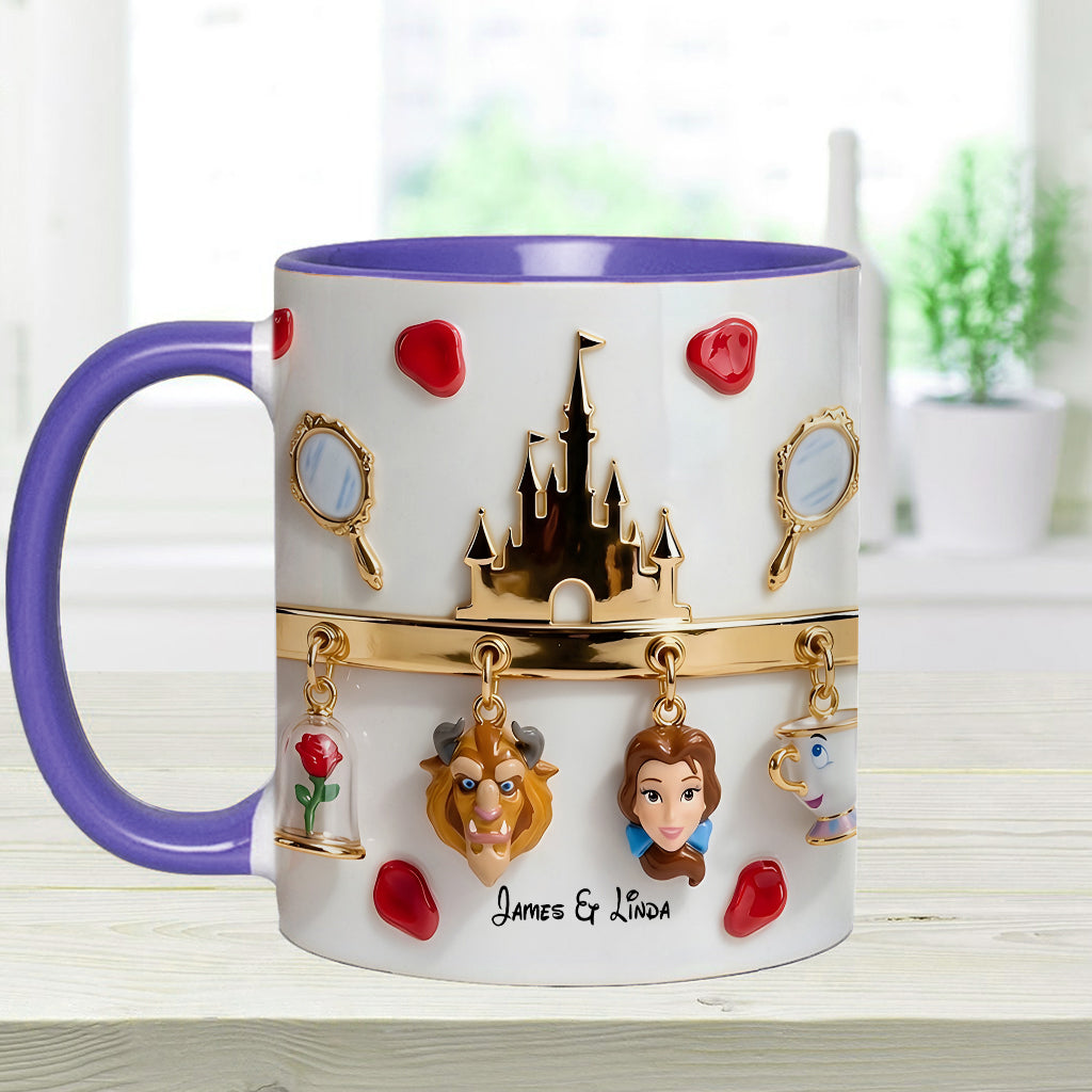 DSNY Love Story - Personalized Accent Mug - Gift For Couple, Christmas, Valentine HH01