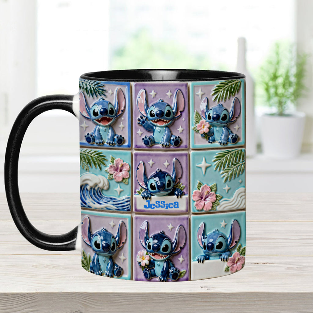 Sti Ohana Mans Family - Personalized Accent Mug - Christmas Gift For Movie Fans NL122