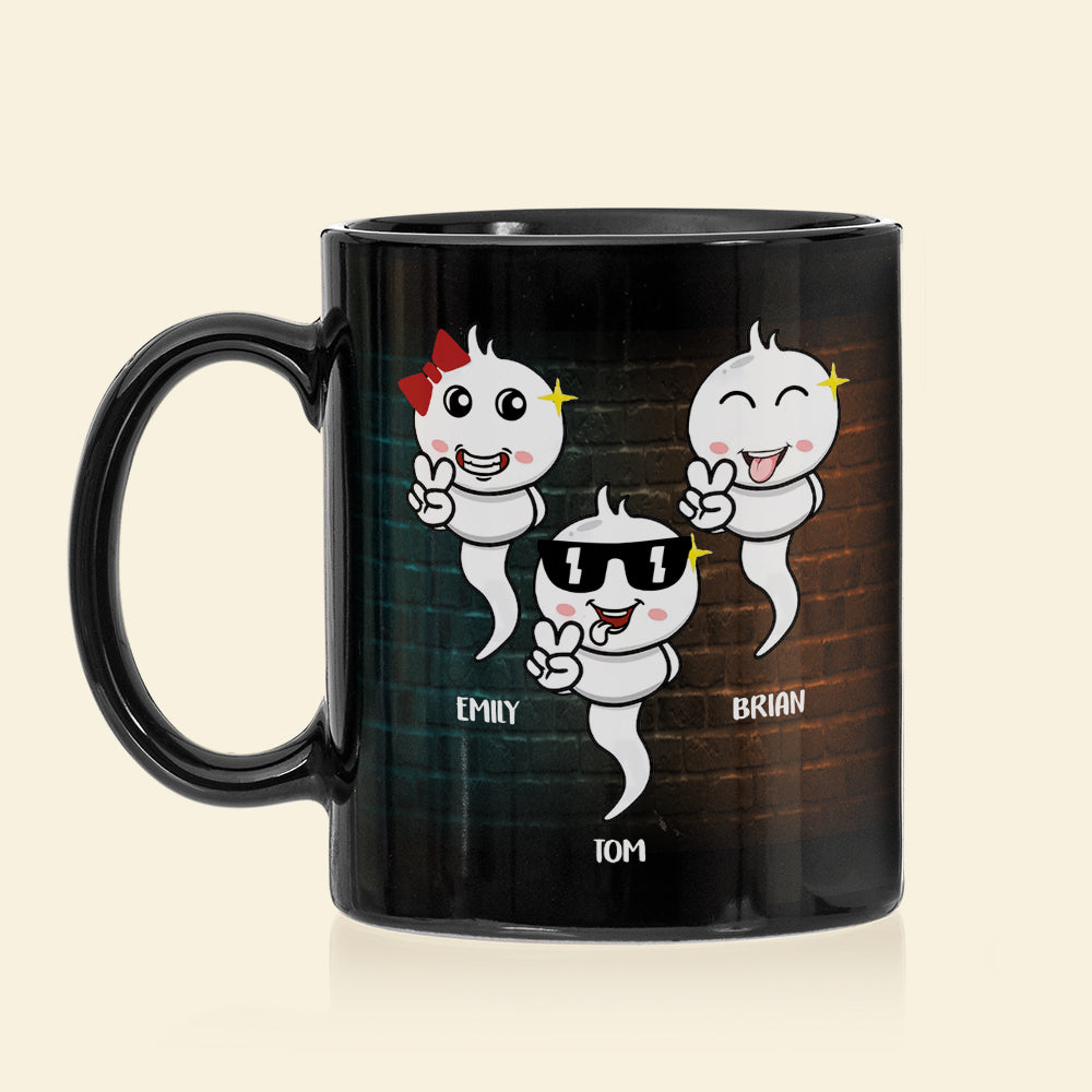Seem Like Just Yesterday We Were Chillin' In Your Balls, Personalized Coffee Mug, Gift For Dad