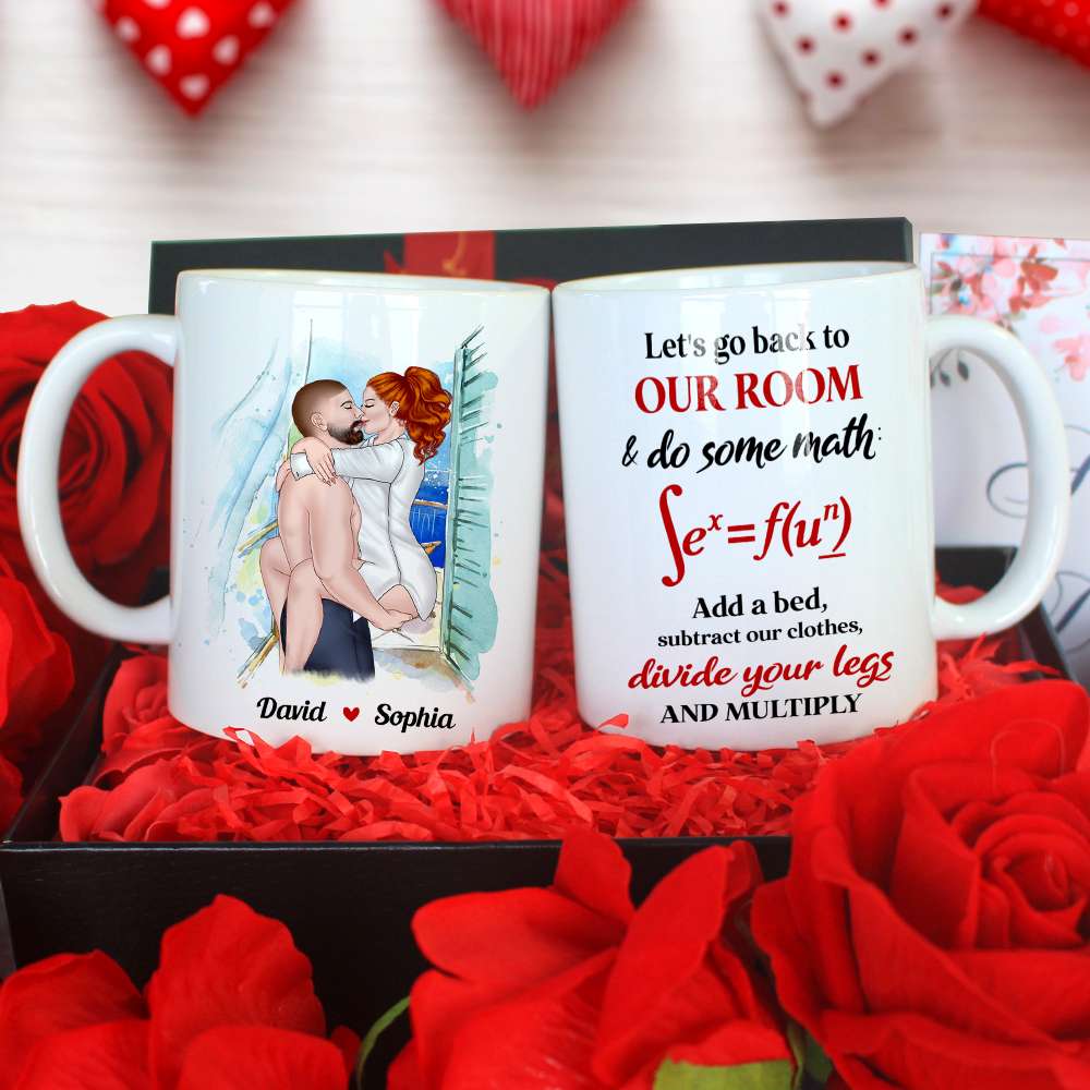 Let's Go Back To Our Room, Personalized Mug, Naughty Gift For Couple
