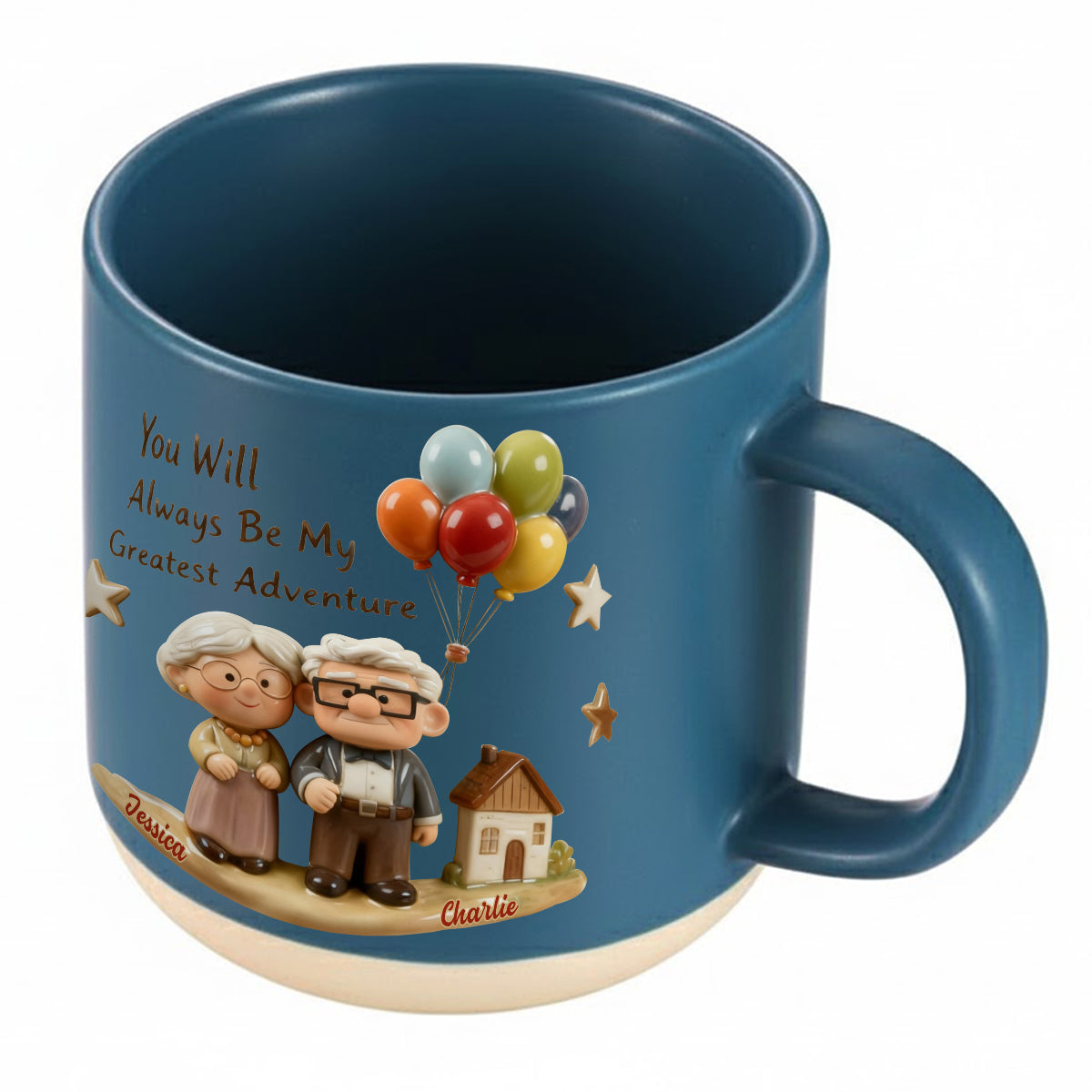 DSNY You Will Always Be My Greatest Adventure - Personalized Pottery Mug - Gift For Couples, Movie Fans NL122