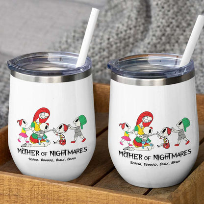 Father And Children 02QHDT230323 Personalized Black Coffee Mug
