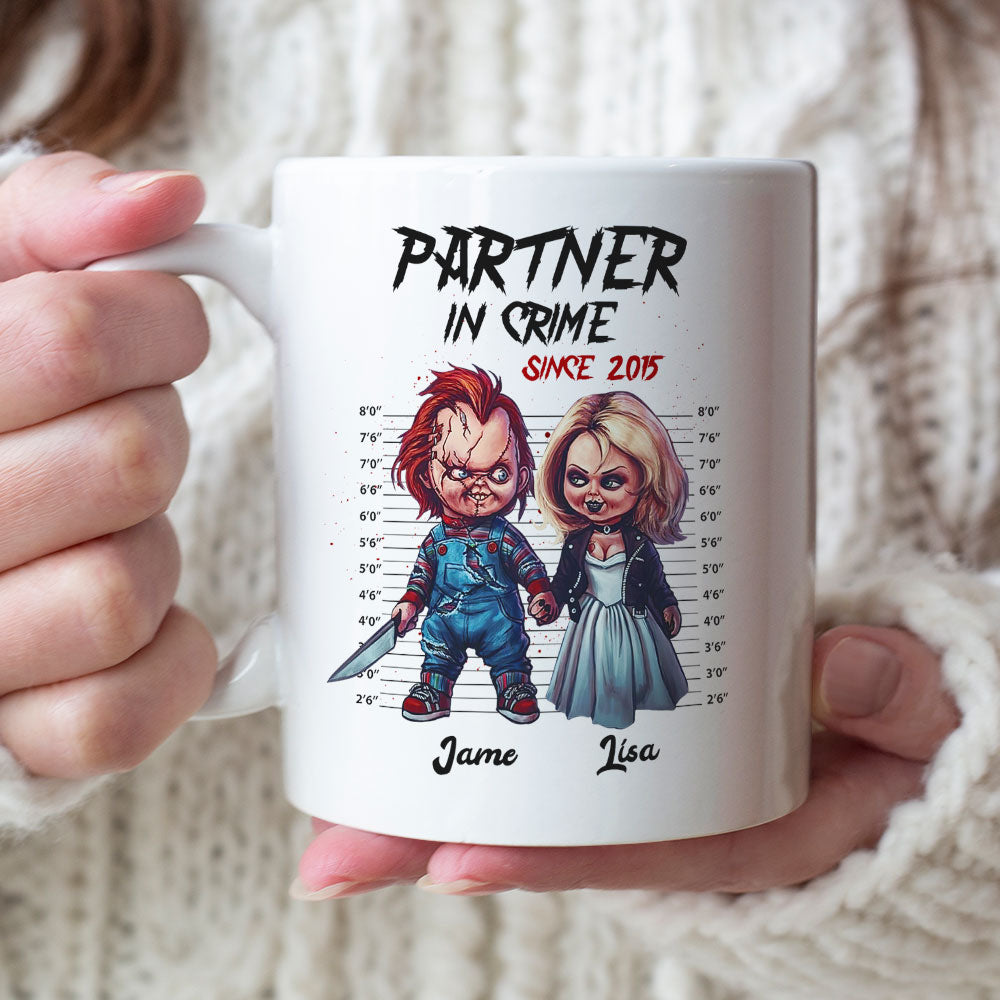 Partner in Crime, Till Murder Couple Do Us Part, Personalized Mug, Couple Gift
