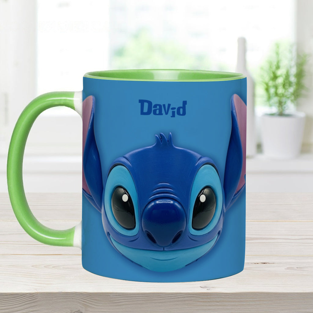 Sti Couple Ohana - Personalized Accent Mug NL122