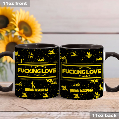 I F*cking Love You - Personalized Accent Mug - Gift For Couples NL122