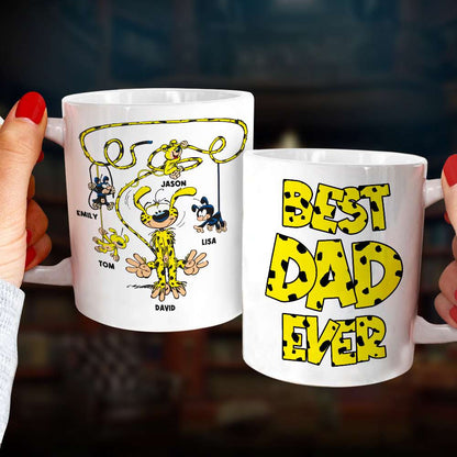 Best Dad Ever Houba Monkey Family 07OHDT300523 Personalized Coffee Mug