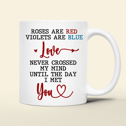 Personalized Gifts For Couple Coffee Mug Rose Are Red Violets Are Blue 06DTDT010324