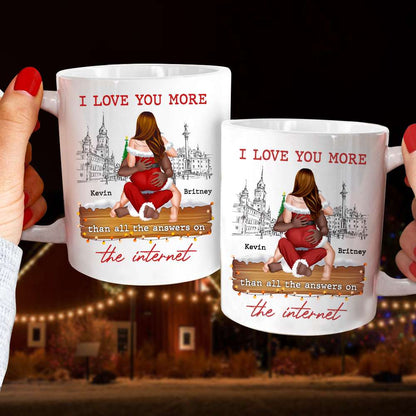 Funny Couple Gifts, I Love You More, Personalized Coffee Mug, Christmas Gifts For Couple